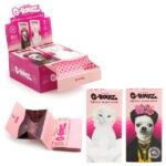 G-Rollz Roxy Organic King Size Papers + Tips + Tray + Poker - PETS ROCK SERIES!